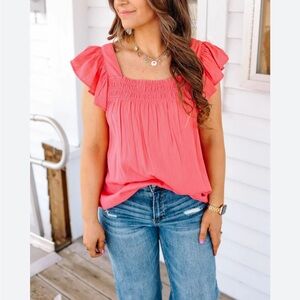Loft Flutter Sleeve Top